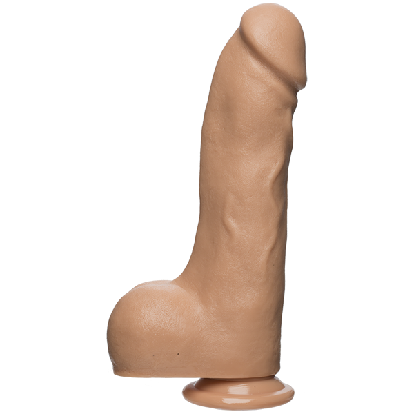 The D Master D 10.5 inches Dildo with Balls  Firmskyn Beige