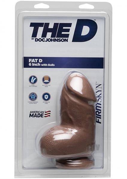 The D Fat D 6 inches With Balls Firmskyn Dildo