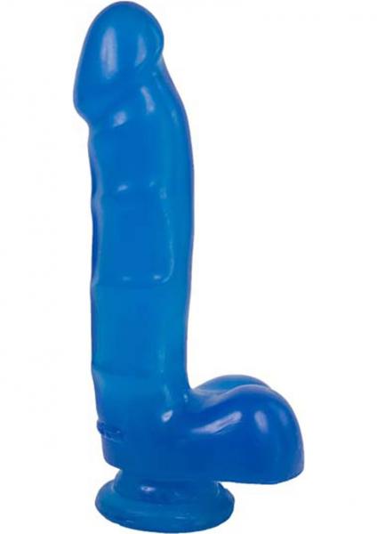 Jelly Jewels Cock And Balls With Suction Cup 8 Inch