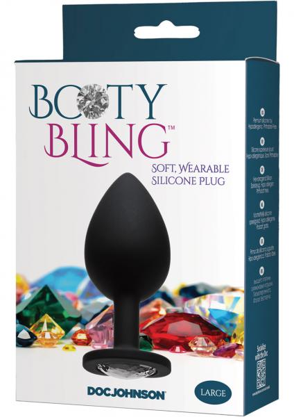 Booty Bling Jeweled Wearable Butt Plug Large