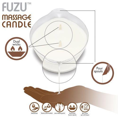 Fuzu Massage Candle Warm Vanilla Sugar 4oz