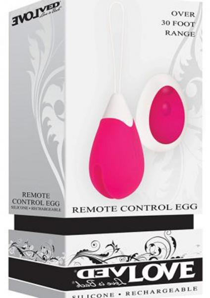 Rechargeable Remote Control Egg Vibrator Pink