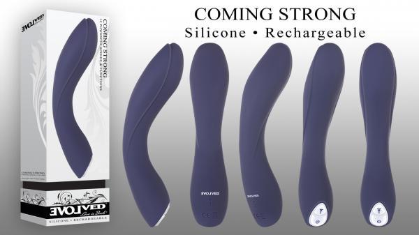 Coming Strong Powerful Blue Vibrator