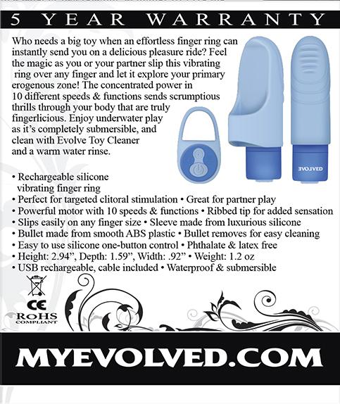 Fingerlicious Blue Finger Vibrator