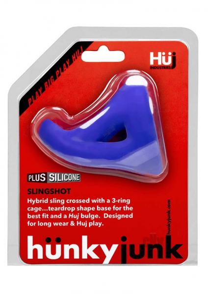 Hunky Junk Slingshot 3 Ring Teardrop Cobalt Blue