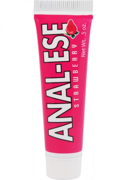 Anal-Ese Soft Packaging Lubricant .5oz Strawberry