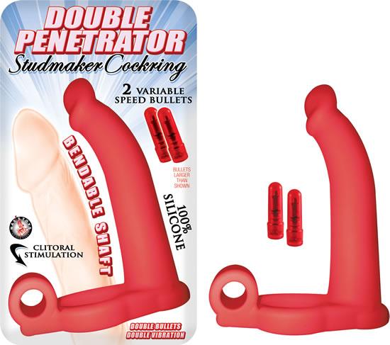 Double Penetrator Studmaker Cockring