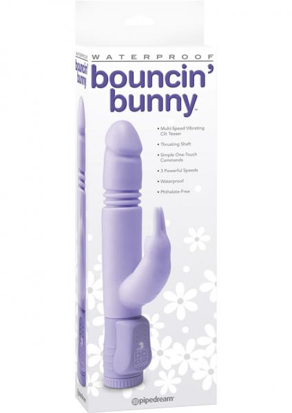 Bouncin Bunny Thrusting Vibrator - Purple