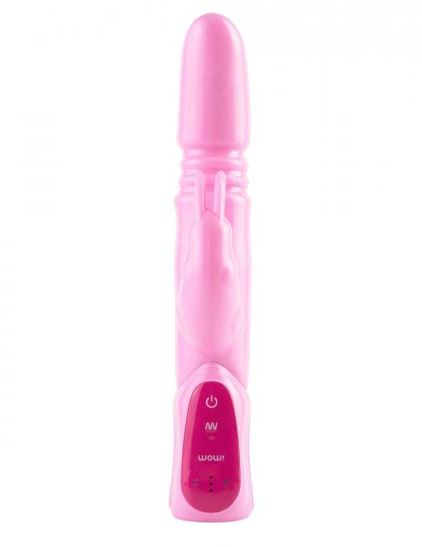 Wow Triple Ecstacy Silicone Thruster - Pink