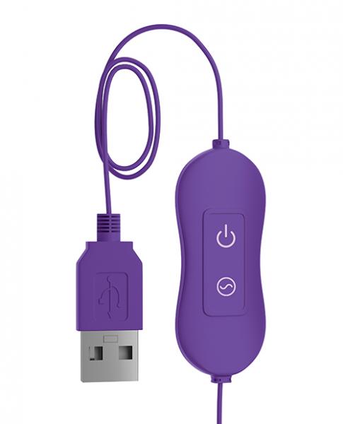 OMG! BULLETS #HAPPY USB Powered Bullet Vibrator Purple