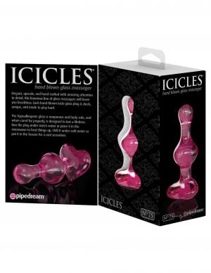 Icicles No 75 Pink Glass Massager