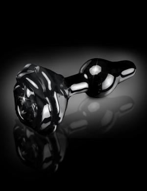 Icicles No 77 Black Rose Glass Massager