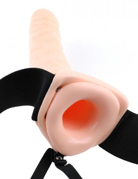 Fetish Fantasy 8 Inches Hollow Strap On Dildo Beige