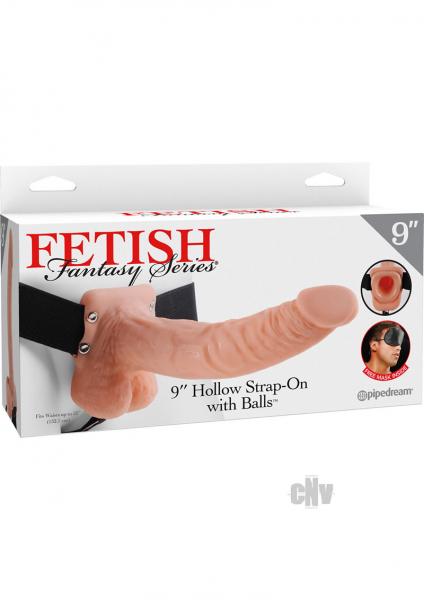 Fetish Fantasy 9in Hollow Strap-on With Balls