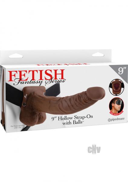 Fetish Fantasy 9in Hollow Strap-on With Balls