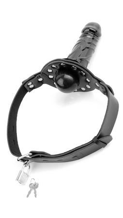 Deluxe Ball Gag With Dildo Black