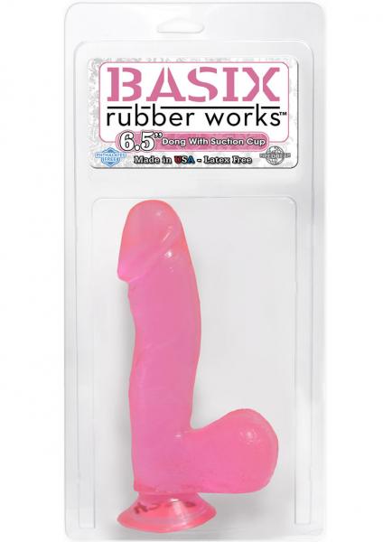 Basix 6.5 inches Dong with Balls & Suction Cup