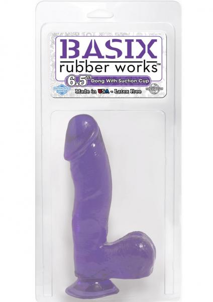 Basix 6.5 inches Dong with Balls & Suction Cup