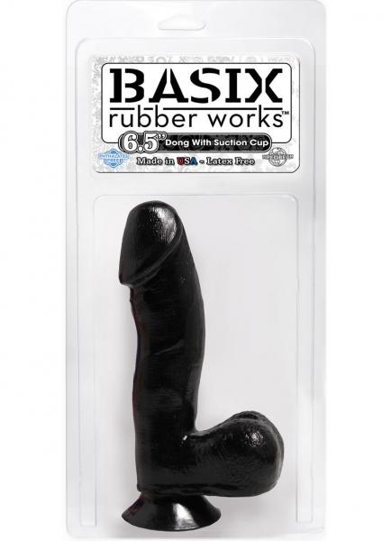 Basix 6.5 inches Dong with Balls & Suction Cup