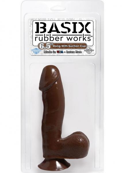 Basix 6.5 inches Dong with Balls & Suction Cup