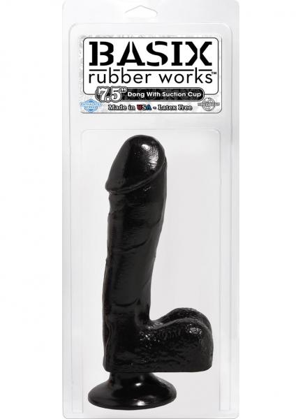 Basix Rubber Works - 7.5in. Dong With Suction Cup