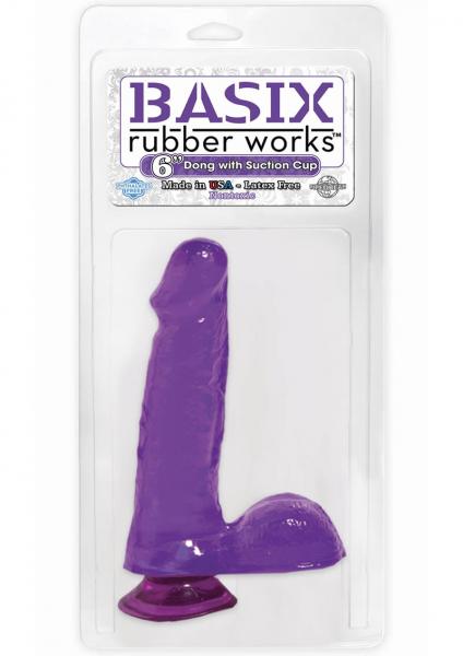 Basix 6 inches Dong with Suction Cup