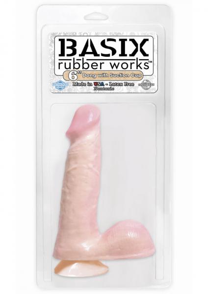 Basix 6 inches Dong with Suction Cup