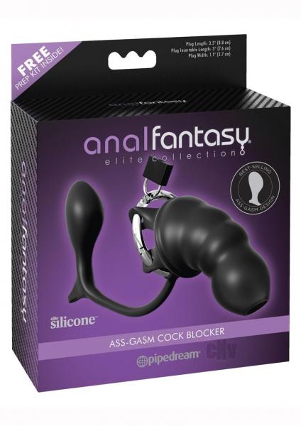 Anal Fantasy Elite Ass-Gasm Cock Blocker Black