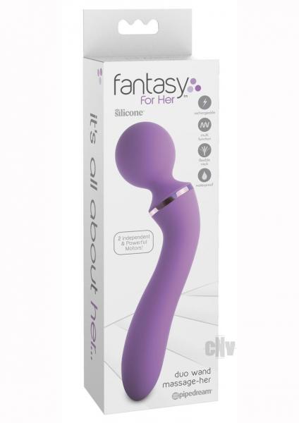 Fantasy For Her Duo Wand Massage-Her Purple