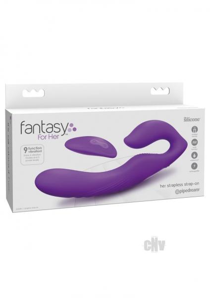 Fantasy For Her Ultimate Strapless Strap On Vibrator Purple