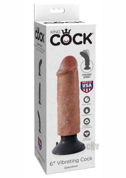 King Cock 6in Vibrating Cock