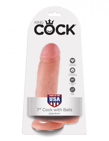 King Cock 7 Inches Cock Balls