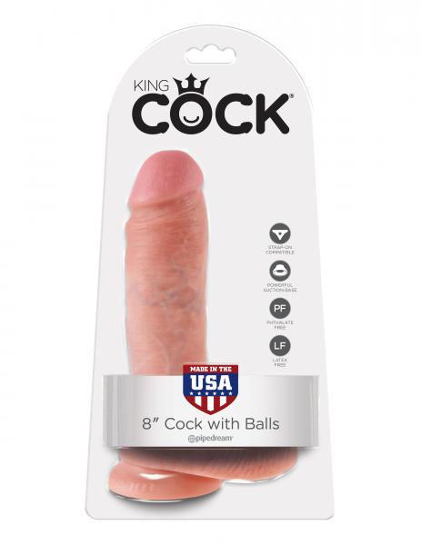 King Cock 8 Inches Cock with Balls