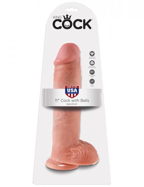 King Cock 11'' Cock - Beige