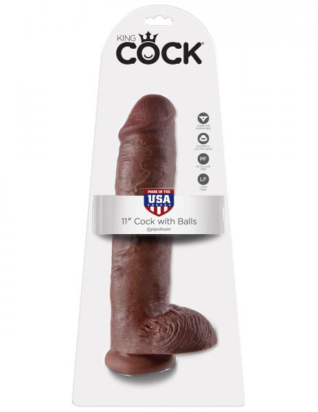 King Cock 11'' Cock - Brown