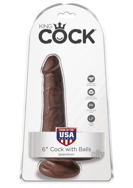 King Cock 6in Cock With Balls