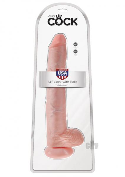 King Cock 14 inches Cock with Balls Dildo