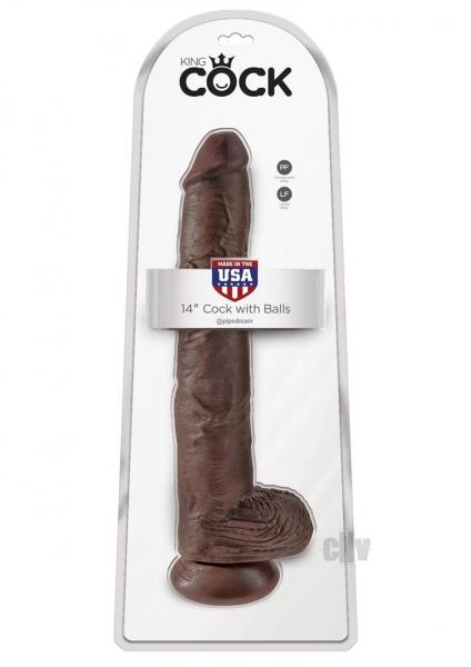 King Cock 14 inches Cock with Balls Dildo