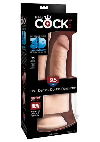 King Cock 9.5 inches Triple Density Double Penetrator