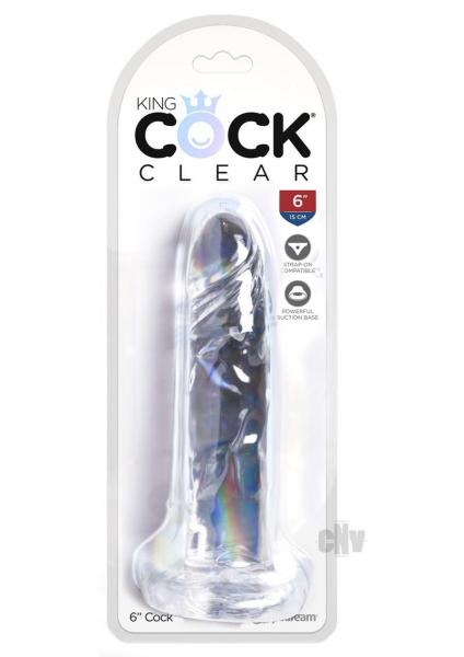 King Cock Clear 6 inches Cock