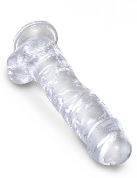 King Cock Clear 8 Inches Cock with Balls