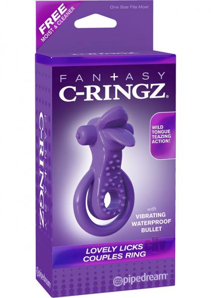 Fantasy C-Ringz Lovely Licks Couples Ring Purple