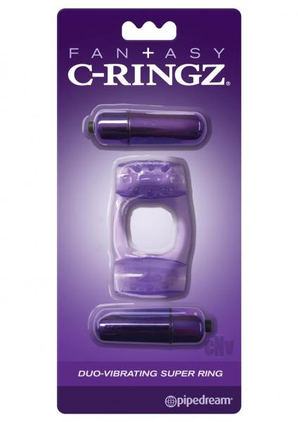 Fantasy C Ringz Duo Vibrating Super Ring Purple