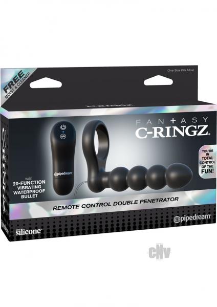 Fantasy C-Ringz Remote Control Double Penetrator Black