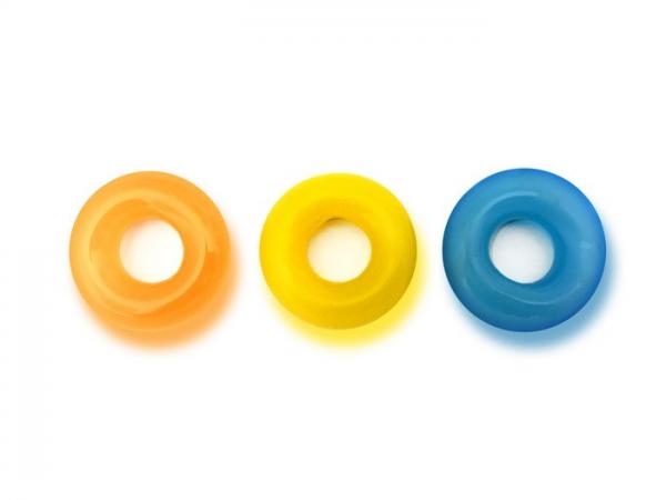 Rascal Toys The D-Ring Glow X3 3 Piece Donut Kit