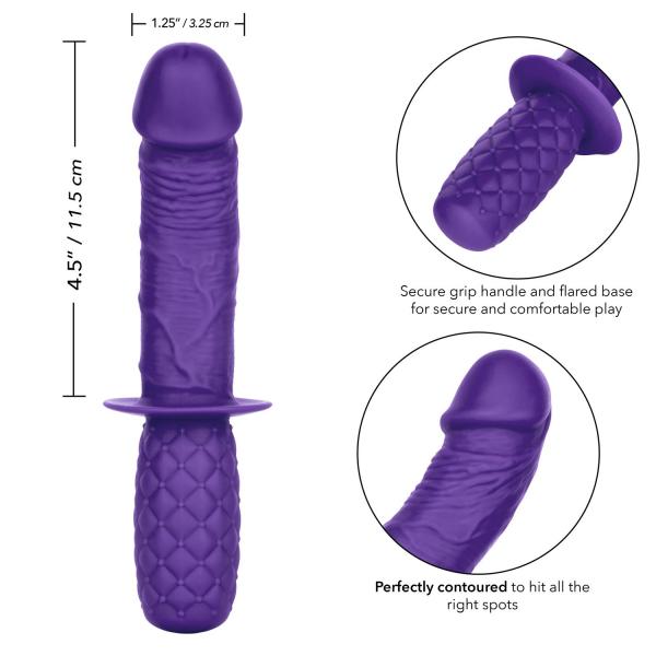 Silicone Grip Thruster G-Spot Dildo