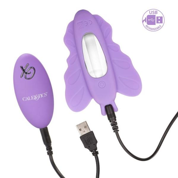 Venus Butterfly Remote Rocking Penis Purple Vibrator