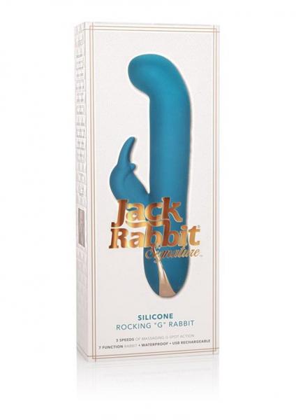 Jack Rabbit Silicone Rocking G Rabbit Vibrator Blue