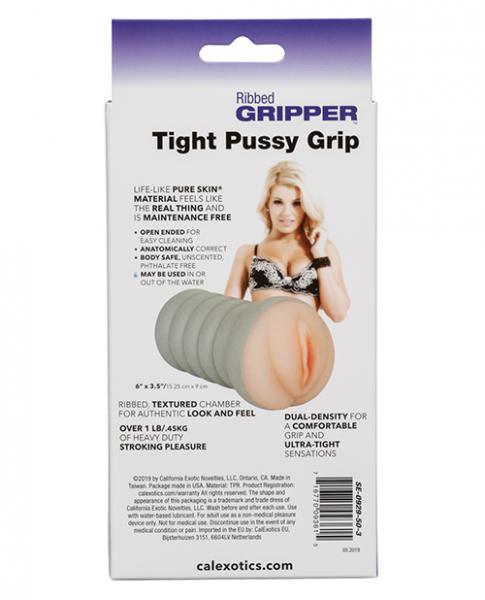 Ribbed Gripper Tight Pussy Stroker