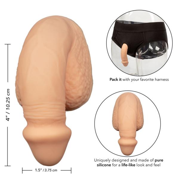 Packer Gear 4 inches Silicone Packing Penis Beige